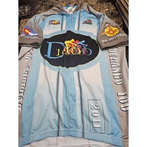 Aussie Durango 100 Cycling Jersey Athletic Men's Size XL Short Sleeve W/ Pockets